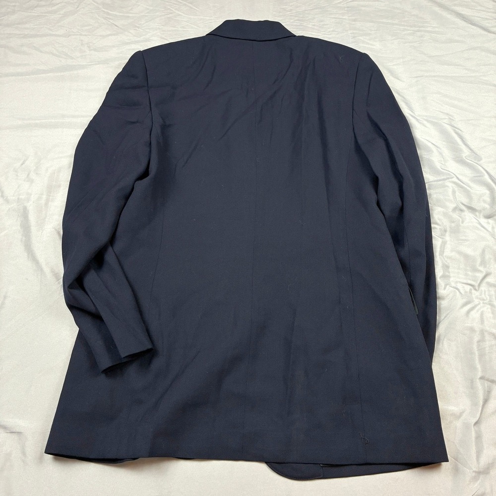 Lauren Ralph Lauren Blazer Women 10 Navy Blue Crown Crest Preppy Classic VTG - Picture 8 of 13